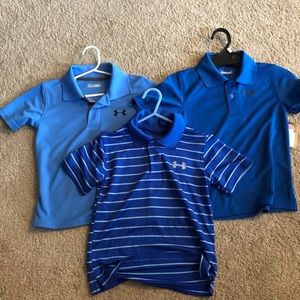 Boys Size 4 Under Armor Polo shirts